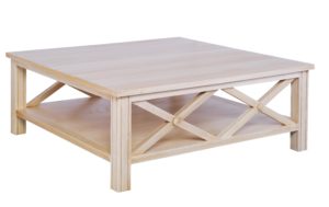 Boxwood Square Wood Top Cocktail Table