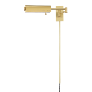 Hampshire Plug-In Sconce Aged Brass