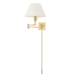 Leeds Plug-In Sconce - Aged Brass